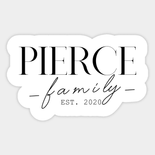 Pierce Family EST. 2020, Surname, Pierce Sticker